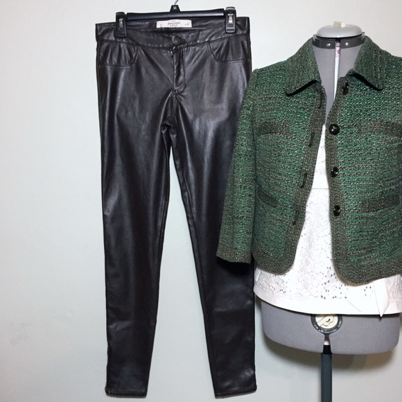 Abercrombie & Fitch Pants - Abercrombie Fitch Brown Faux Leather Skinny Pants